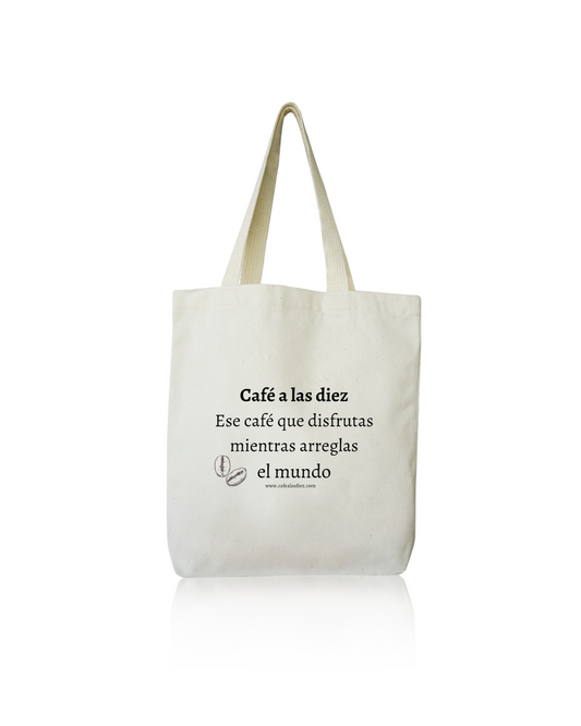 Bolsa de algodón orgánico.