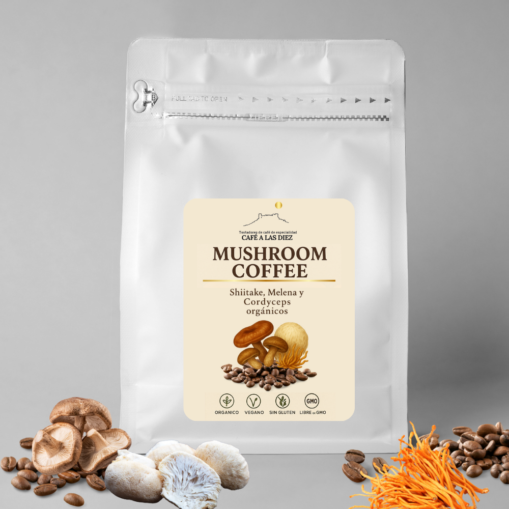 Mushroom Coffee Ecológico – Café funcional con hongos adaptógenos