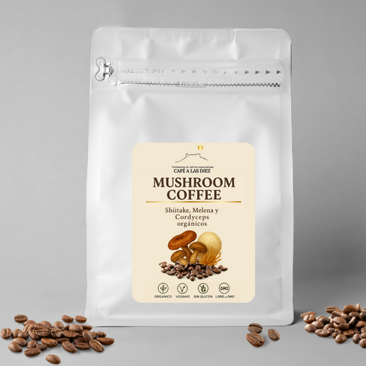 Mushroom Coffee Ecológico – Café funcional con hongos adaptógenos